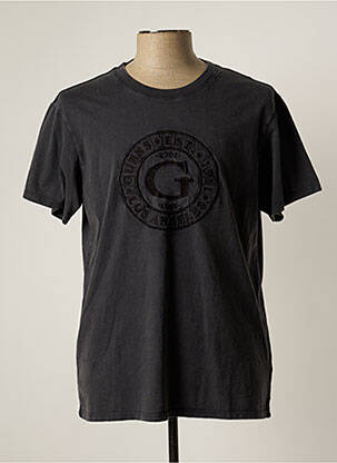 T-shirt gris GUESS pour homme