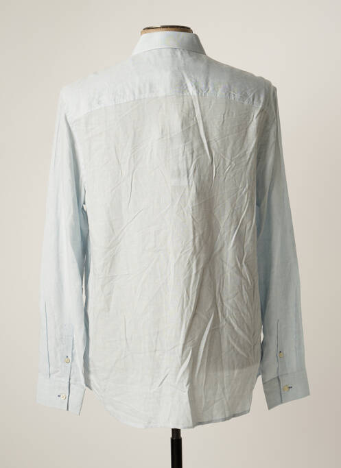 Chemise manches longues bleu GUESS pour homme