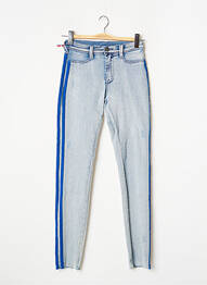 Jeans coupe slim effet usé délavé bleu TEDDY SMITH fille