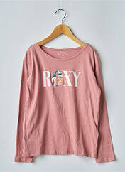 T-shirt rose ROXY GIRL pour fille seconde vue