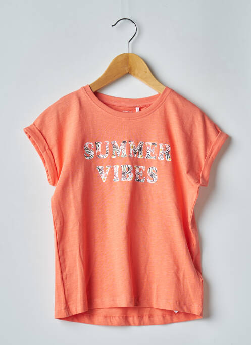 T-shirt orange NAME IT pour fille