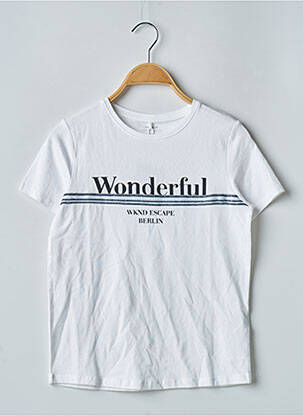 T-shirt blanc NAME IT pour fille