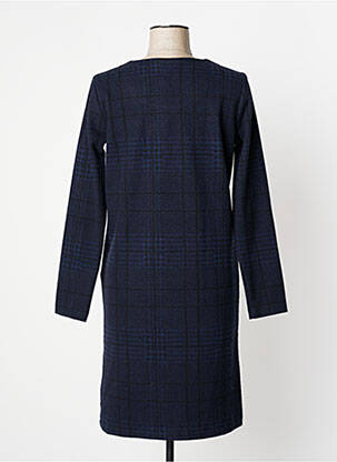 Robe mi-longue manches longues manches longues bleu LA FEE MARABOUTEE femme
