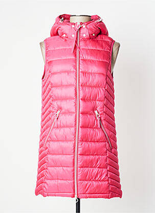 Doudoune poches a capuche rose STREET ONE femme