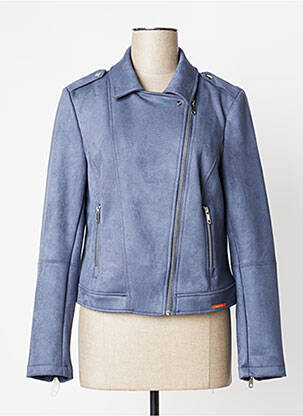 Veste casual tissage suedine bleu STREET ONE femme
