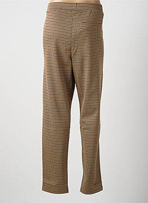 Pantalon droit stretch taille normale marron GEISHA femme