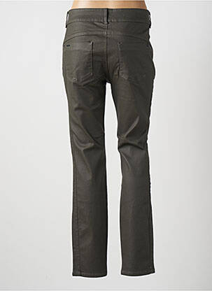 Pantalon slim tissage enduit taille normale vert STREET ONE femme