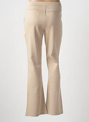 Pantalon flare stretch taille haute beige SURKANA femme