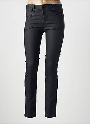 Pantalon slim tissage enduit taille normale noir STREET ONE femme