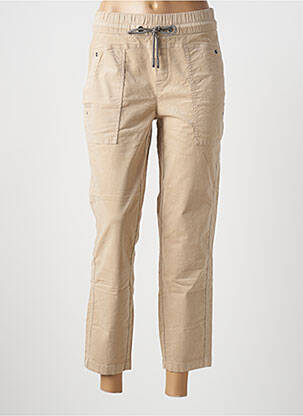 Pantalon 7/8 stretch taille normale beige STREET ONE femme