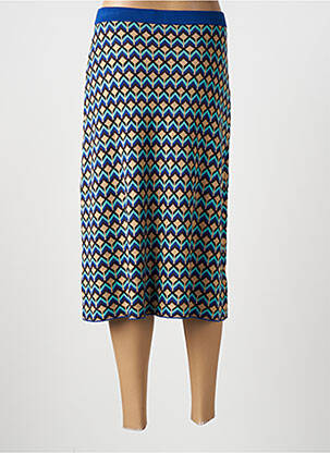 Jupe longue coupe droite bleu SURKANA femme