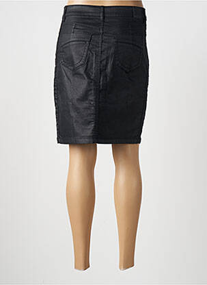 Jupe mi-longue stretch noir GEISHA femme