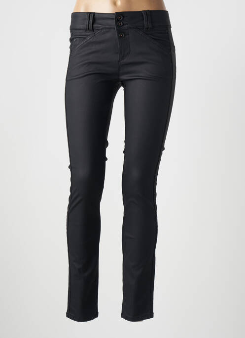 Pantalon slim tissage enduit taille normale noir STREET ONE femme