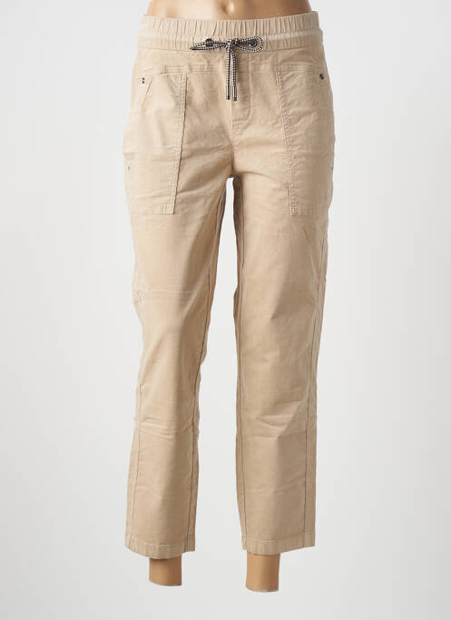 Pantalon 7/8 beige STREET ONE pour femme