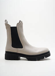 Bottines/boots matière lisse talon de 4 à 6cm beige TAMARIS femme