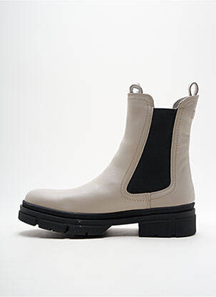 Bottines/boots fourrée talon de 4 à 6cm beige TAMARIS femme