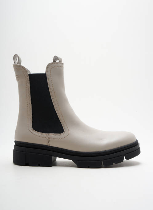 Bottines/boots fourrée talon de 4 à 6cm beige TAMARIS femme