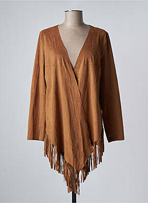Veste casual tissage suedine beige BEST MOUNTAIN femme