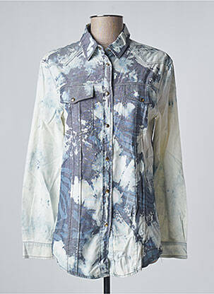 Chemise manches longues poches poitrine bleu PIERRE BALMAIN homme