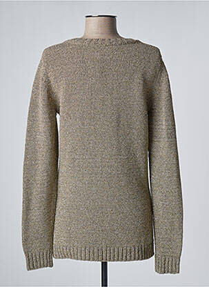 Pull tunique col rond manches longues jaune LAURENCE DOLIGE femme
