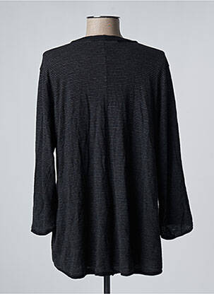 Gilet manches longues fermeture boutonnée sur le devant noir TRANSIT femme