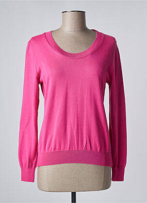Pull col rond manches longues rose ZEPELINE femme