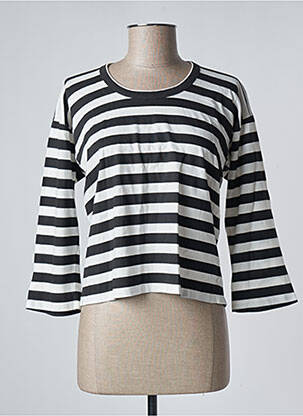 T-shirt coupe droite manches 3/4 blanc GOLDEN GOOSE DELUXE BRAND femme
