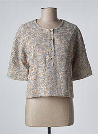 Blouse manches courtes manches courtes vert ROSEANNA femme