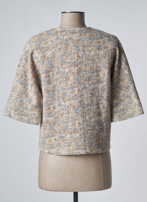 Blouse imprimé fantaisie manches courtes vert ROSEANNA femme
