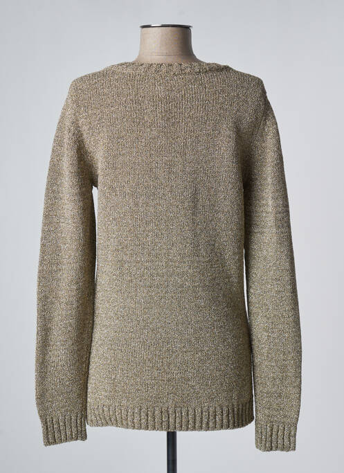 Pull tunique jaune LAURENCE DOLIGE pour femme