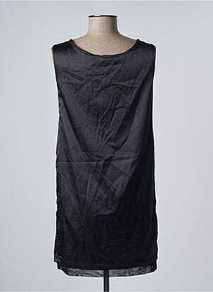Robe mi-longue sans manche sans manche noir ESPERANCE femme