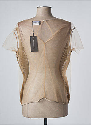 Top manches courtes manches courtes beige ATOS LOMBARDINI femme