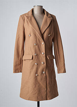 Manteau long beige MADE IN ITALY pour femme
