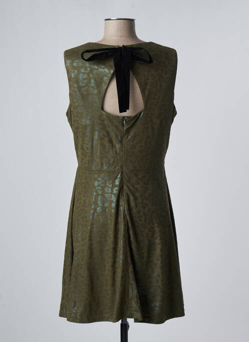 Robe mi-longue coupe fluide sans manche vert SOPHYLINE femme