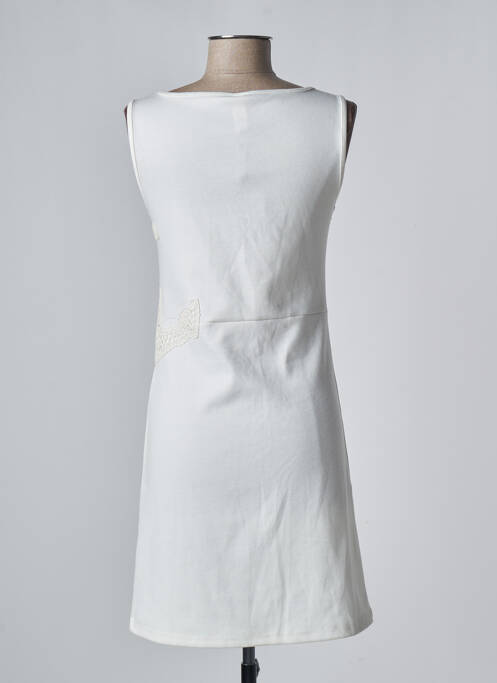 Robe mi-longue blanc VFISH pour femme