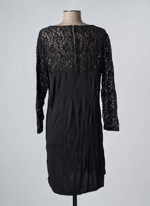 Robe mi-longue noir PIMENT ROUGE pour femme