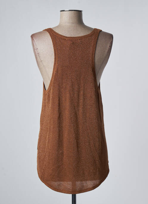 Top marron I LOVE MY T'S pour femme