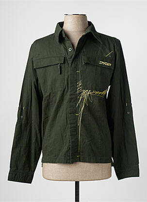 Chemise manches longues poches vert SPYDER homme