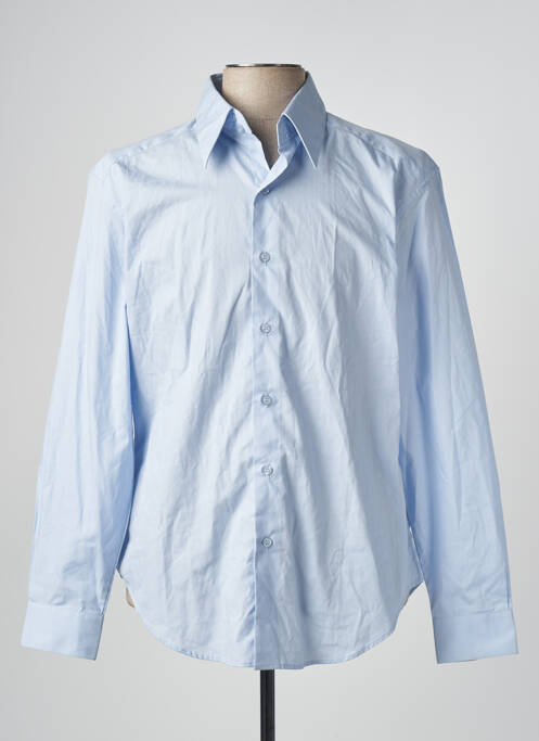 Chemise manches longues bleu KARIBAN pour homme