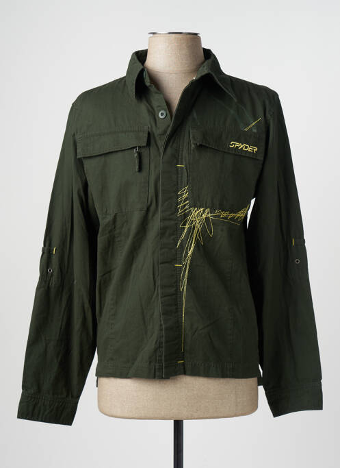 Chemise manches longues vert SPYDER pour homme