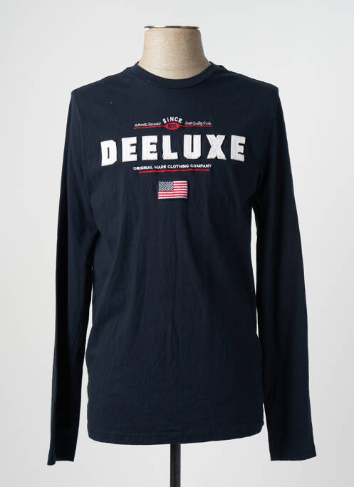 T-shirt bleu DEELUXE pour homme