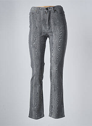 Jeans coupe droite taille haute taille haute gris CAVALLI femme