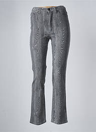Jeans coupe droite taille haute taille haute gris CAVALLI femme