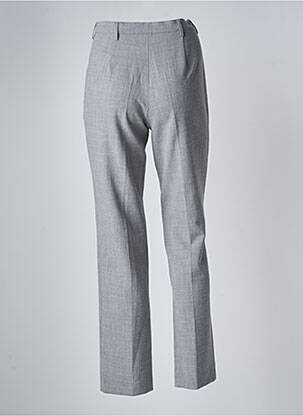 Pantalon droit stretch taille haute gris SYM femme