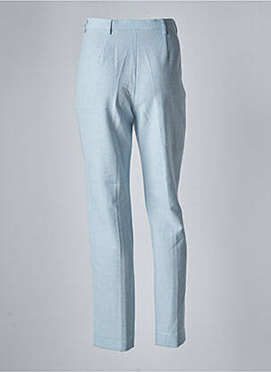Pantalon droit stretch taille haute bleu SYM femme