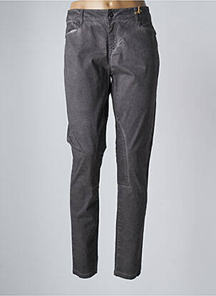 Pantalon slim stretch taille normale gris ET COMPAGNIE femme