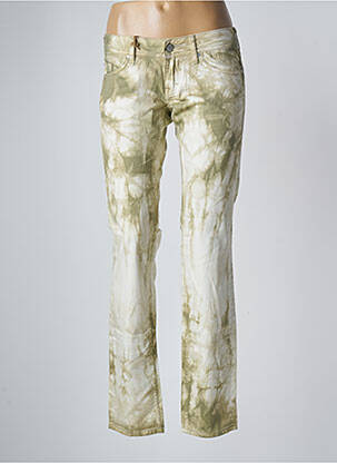 Pantalon slim taille basse taille basse vert MUSTANG femme