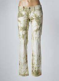 Pantalon slim taille basse taille basse vert MUSTANG femme