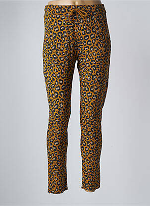 Jogging taille haute taille haute jaune ANNA femme