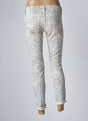 Jeans coupe slim stretch taille basse beige CURRENTE/ELLIOTT femme